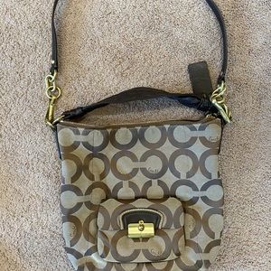 Coach brown crossbody/shoulder bag